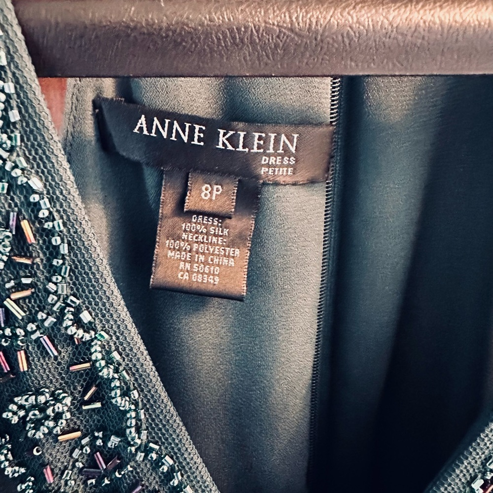 Anne Klein Teal Embellished Maxi Dress Cocktail Dress - NWT - Picture 4 of 10